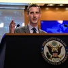 Người phát ngôn Bộ Ngoại giao Mỹ Ned Price tại một cuộc họp báo ở Washington, D.C. (Ảnh: AFP/TTXVN)