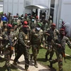 Các thành viên lực lượng đặc nhiệm quân đội Guinea tại thủ đô Conakry, ngày 6/9/2021. (Ảnh: THX/TTXVN)