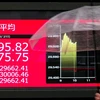 Bảng điện tử chỉ số chứng khoán của Nhật Bản tại sàn giao dịch Tokyo, ngày 15/2/2021. (Ảnh: AFP/TTXVN)