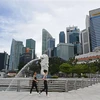 Công viên Merlion ở Singapore, ngày 11/8/2021. (Ảnh: THX/TTXVN)