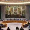 Toàn cảnh phiên họp của Hội đồng Bảo an Liên hợp quốc về bất bình đẳng và xung đột. (Ảnh: Khắc Hiếu/TTXVN)