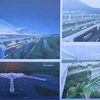 Sơ đồ dự án đầu tư xây dựng cảng hàng không quốc tế Long Thành giai đoạn 1. (Ảnh: Thống Nhất/TTXVN)