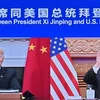 Tổng thống Mỹ Joe Biden (trái) và Chủ tịch Trung Quốc Tập Cận Bình tại hội nghị thượng đỉnh theo hình thức trực tuyến, Bắc Kinh (Trung Quốc) ngày 16/11/2021. (Ảnh: THX/TTXVN)