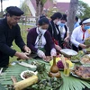 Những món ăn đặc sản của các dân tộc được giới thiệu tại làng Văn hóa -Du lịch các dân tộc Việt Nam, ngày 21/11/2021. (Ảnh: Tuấn Đức/TTXVN)
