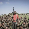 Binh sỹ thuộc Lực lượng phòng vệ quốc gia Ethiopia tham gia huấn luyện tại Dabat, cách thành phố Gondar (Ethiopia) khoảng 70km về phía Đông Bắc, ngày 15/9/2021. (Ảnh: AFP/TTXVN)