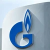 Biểu tượng của Gazprom. (Ảnh: AFP/TTXVN)