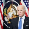 Tổng thống Biden đã ký ban hành một biện pháp tăng mức trần nợ công của Mỹ. (Ảnh: AFP/TTXVN)