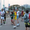 Người dân tập thể dục tại Vientiane (Lào), ngày 5/7/2021. (Ảnh: THX/TTXVN)