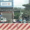 Phòng giao dịch của ngân hàng BIDV, nơi xảy ra vụ cướp. (Ảnh: Văn Hướng/TTXVN)