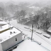 Tuyết phủ trắng xóa tại New York (Mỹ), ngày 1/2/2021. (Ảnh: THX/TTXVN)