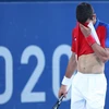 Tay vợt Novak Djokovic trong một trận đấu đơn nam tại Olympic Tokyo 2020 (Nhật Bản), ngày 31/7/2021. (Ảnh: THX/TTXVN)