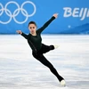 Vận động viên Kamila Valieva của Nga tập luyện trước màn trình diễn trượt băng nghệ thuật tại Olympic mùa Đông Bắc Kinh 2022 (Trung Quốc), ngày 11/2/2022. (Ảnh: AFP/TTXVN)