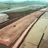 Công trường cao tốc Bắc-Nam phía Đông đoạn Nghi Sơn-Diễn Châu. (Ảnh: Huy Hùng/TTXVN)