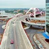Cầu Rào - mối giao thông huyết mạch của thành phố Hải Phòng, được thông xe kỹ thuật hồi cuối tháng Một vừa qua. (Ảnh: An Đăng/TTXVN)