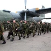 Binh sỹ Đức được triển khai tới Karmelava (Cộng hòa Litva) để tham gia sứ mệnh của Tổ chức Hiệp ước Bắc Đại Tây Dương (NATO). (Ảnh: AFP/TTXVN)