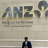 Biểu tượng ANZ tại Sydney (Australia). (Ảnh: AFP/TTXVN)