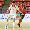 Đội tuyển futsal Việt Nam giành chiến thắng 7-1 trước đội tuyển futsal Timor Leste. (Nguồn: VFF)