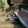 Một ngôi nhà bị phá hủy sau các hành động bạo lực do nhóm phiến quân tự xưng Các lực lượng đồng minh dân chủ thực hiện tại Beni (Cộng hòa Dân chủ Congo) ngày 1/7/2021. (Ảnh: AFP/TTXVN)