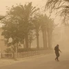 Bão bụi quét qua thành phố Nasiriyah (Iraq) ngày 9/4/2022. (Ảnh: AFP/TTXVN)