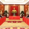 Tổng Bí thư Nguyễn Phú Trọng điện đàm với Thủ tướng Ấn Độ Narendra Modi. (Ảnh: Trí Dũng/TTXVN)