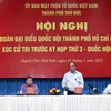 Chủ tịch nước Nguyễn Xuân Phúc phát biểu tại buổi tiếp xúc cử tri tại thành phố Thủ Đức (Thành phố Hồ Chí Minh), chiều 11/5. (Ảnh: Thống Nhất/TTXVN)