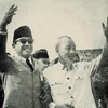 Chủ tịch Hồ Chí Minh và Tổng thống Sukarno, năm 1959. (Nguồn: vtc.vn)