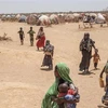 Người dân tại một trại tị nạn ở Gode (Ethiopia), ngày 6/4/2022. (Ảnh: AFP/TTXVN)