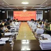 Đoàn công tác số 3 của Ban chỉ đạo Trung ương về phòng chống tham nhũng, tiêu cực làm việc tại Quảng Ninh, ngày 2/6/2022. (Ảnh: Đức Hiếu/TTXVN)