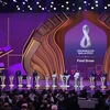 Toàn cảnh lễ bốc thăm chia bảng vòng chung kết World Cup 2022 tại thủ đô Doha (Qatar), ngày 1/4/2022. (Ảnh: AFP/TTXVN)