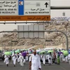 Các tín đồ Hồi giáo hành hương đến Thánh địa Mecca (Saudi Arabia), ngày 19/7/2021. (Ảnh: AFP/TTXVN)