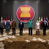 Các đai biểu dự cuộc họp đầu tiên trong năm 2022 của Uỷ ban Điều phối Kết nối ASEAN (ACCC 1/2022) tại trụ sở Ban thư ký ASEAN. (Ảnh: TTXVN phát)