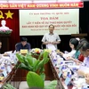Phó Chủ tịch Quốc hội Trần Quang Phương phát biểu khai mạc toạ đàm. (Ảnh Thanh Vũ/TTXVN)