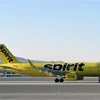 Máy bay của hãng hàng không Spirit Airlines tại sân bay Las Vegas (Mỹ). (Ảnh: AFP/TTXVN)