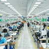 Công nhân làm việc tại Công ty TNHH may mặc Bowker Việt Nam - Khu công nghiệp Đồng An 1, thành phố Thuận An (tỉnh Bình Dương). (Ảnh: Chí Tưởng/TTXVN)