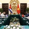 Tham khảo chính trị cấp Thứ trưởng Ngoại giao Việt Nam-Cuba lần thứ 7, ngày 29/8/2022 tại Hà Nội. (Ảnh: An Đăng/TTXVN)