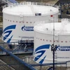 Nhà máy xử lý khí đốt của Tập đoàn Gazprom (Nga) ở Khanty-Mansiysk. (Ảnh: ITAR-TASS/TTXVN)