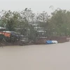 Do mưa lớn kéo dài trên diện rộng kết hợp xả lũ, mực nước các con sông trên địa bàn tỉnh Quảng Nam lên nhanh trong ngày 14/10/2022. (Ảnh: Đoàn Hữu Trung/TTXVN)