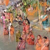 Lễ hội Chhath Puja của người Hindu. (Nguồn: gazettengr.com)