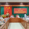 Ngày 25/10, Ủy ban Mặt trận Tổ quốc Việt Nam tỉnh Đắk Lắk tổ chức Hội nghị phản biện xã hội Dự thảo Đề án quy hoạch tỉnh thời kỳ 2021-2030, tầm nhìn đến năm 2050. (Ảnh: Hoài Thu/TTXVN)