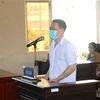 Bị cáo Trần Huy Toàn tại phiên tòa. (Ảnh: Tuấn Kiệt/TTXVN)