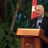 Chủ tịch Cuba Miguel Díaz-Canel phát biểu tại La Habana. (Ảnh: AFP/TTXVN)