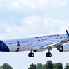 Airbus A321XLR cất cánh trong chuyến bay đầu tiên tại sân bay Hamburg-Finkenwerder (Đức), ngày 15/6/2022. (Nguồn: Reuters)