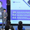 Ông Hoàng Mai Chung - Chủ tịch Hội đồng Quản trị Công ty Cổ phần Tập đoàn Meey Land phát biểu tại sự kiện.