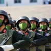 Cán bộ, chiến sỹ cảnh sát cơ động tham dự buổi lễ thành lập Trung tâm huấn luyện quốc gia về phòng, chống khủng bố, hồi tháng 2/2022. (Ảnh: TTXVN phát)