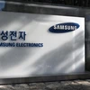 Biểu tượng Samsung tại trụ sở ở Seoul (Hàn Quốc). (Ảnh: AFP/TTXVN)