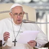 Giáo hoàng Francis phát biểu tại Vatican ngày 20/4/2022. (Ảnh: AFP/TTXVN)