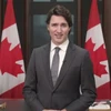 Thủ tướng Canada Justin Trudeau gửi thông điệp chúc mừng năm mới tới cộng đồng người Việt Nam tại Canada dịp Tết Nhâm Dần năm 2022. (Ảnh: Trung Dũng/TTXVN)