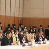 Bộ Trưởng Ngoại giao Hàn Quốc, Nhật Bản, Trung Quốc tại Hội nghị Bộ trưởng Ngoại giao ASEAN+3, hồi tháng 8/2022. (Ảnh: Nguyễn Vũ Hùng/TTXVN)
