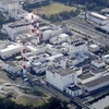 Nhà máy tái chế năng lượng nguyên tử Tokai ở tỉnh Ibaraki của Nhật Bản, tháng 10/2021. (Nguồn: Kyodo News/Ảnh chụp màn hình)