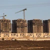 Công trình xây dựng khu định cư Givat Zeev của Israel ở Bờ Tây. (Ảnh: AFP/TTXVN)